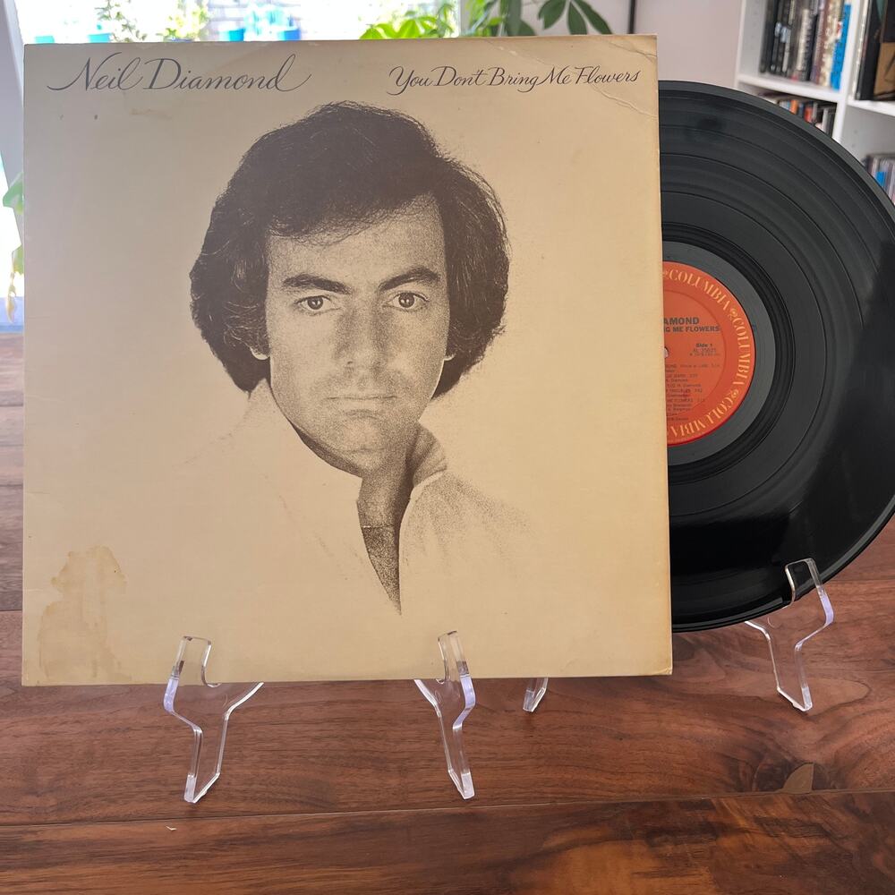 Neil Diamond You Don't Bring Me Flowers Vinyl LP 1978 Columbia 35625